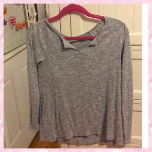 Soft heather grey sweater